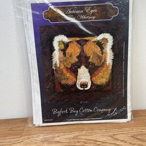 Toni Whitney Bigfork Bay Cotton Company Autumn Eyes Quilt Pattern Applique Bear